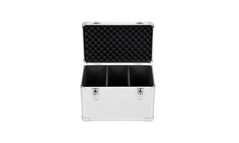 Aluminiumbox im schicken "mycases-Design" mit variablen Fachtrenner im Bodenteil