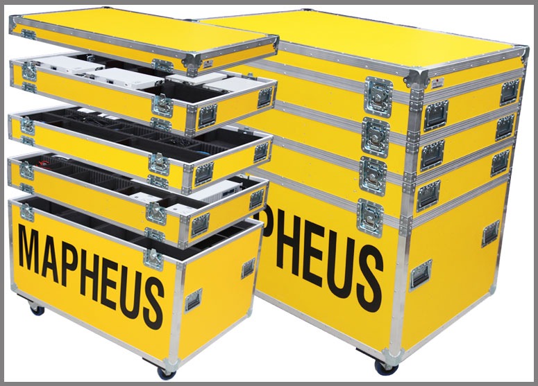 Etagencase Flightcase mit mehreren Ebenen