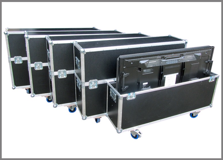 Flightcase für NEC Screenlift Case Haubencase für den Transport von Bildschirmen