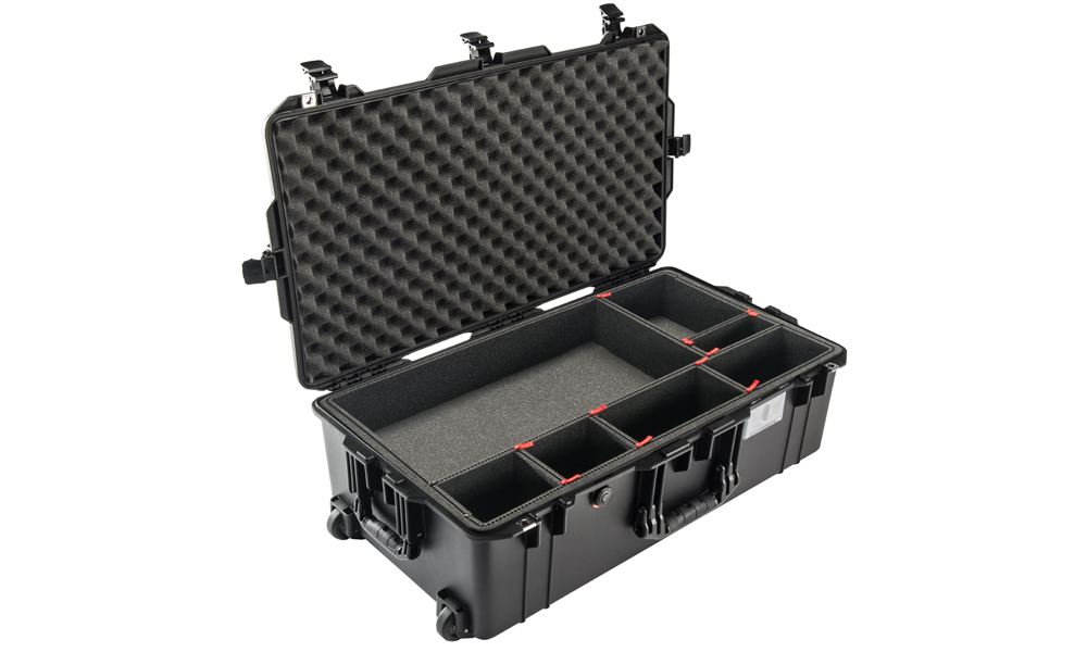 Peli Air Case 1615 Handgepäck Koffer wasserdicht Schutzkoffer mit gepolsterten TrekPak Trennsystem