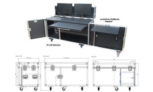 Regiecase Bildregie mobiler Arbeitsplatz mobiler Regieplatz