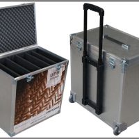 Alubox mit Trolley Aluminiumbox mit Fachtrennern und Trolley