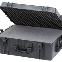 TECTRA ECO 620 Rasterschaum mit Trolley in schwarz, Hartschalen Kunststoffkoffer